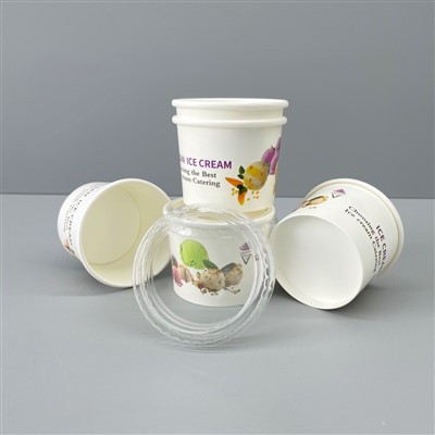 Tassa de paper de gelat personalitzada de 130 ml per a botiga de gelats